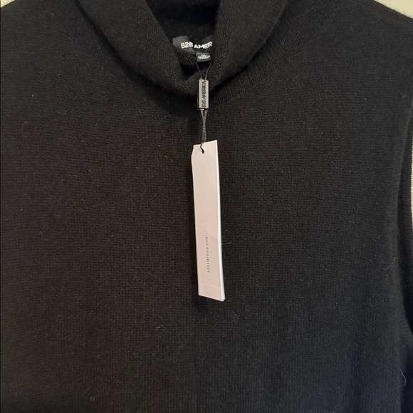 525 America black high neck dress cashmere blend new with tag - Picture 3 of 9